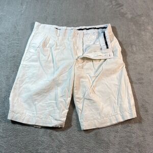 Gachu Linen Blend White Shorts‎ 42 Minimalist Beach Boho Summer Lightweight